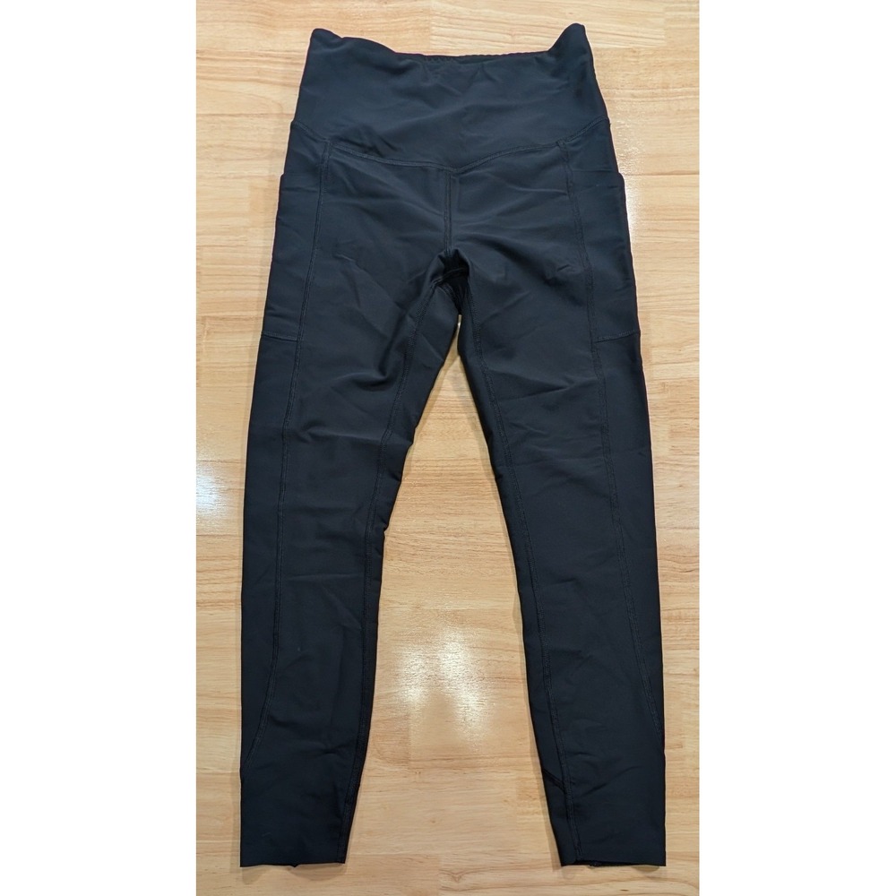 Victoria's Secret On Point Sweat Leggings Black High Rise Pocket Small